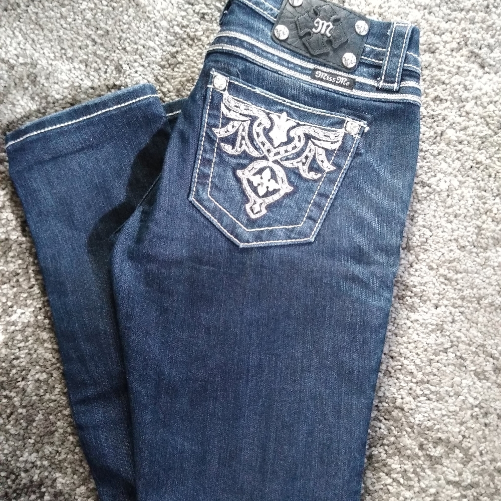 MISS ME Easy Skinny Jeans Size 26x31 JE5890ES3R DK